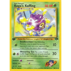 Koga's Koffing 48/132 Pokemon TCG Gym Gym Challenge