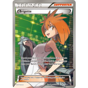 Rare Ultra Brigette 161/162 Pokemon TCG XY BREAKthrough