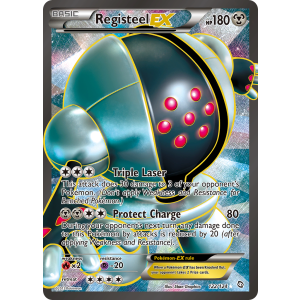 Rare Ultra Registeel-EX 122/124 Pokemon TCG Black & White Dragons Exalted