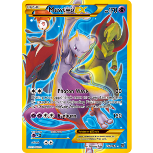 Rare Secret Mewtwo-EX 163/162 Pokemon TCG XY BREAKthrough