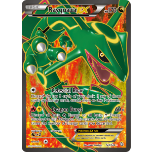 Rare Ultra Rayquaza-EX 123/124 Pokemon TCG Black & White Dragons Exalted