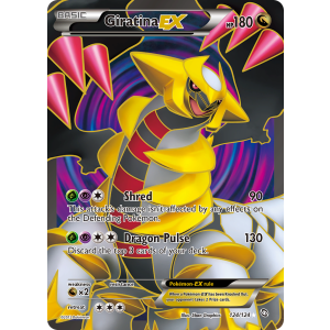 Rare Ultra Giratina-EX 124/124 Pokemon TCG Black & White Dragons Exalted