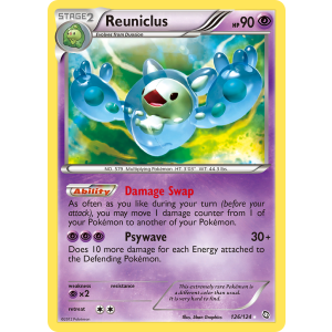 Rare Secret Reuniclus 126/124 Pokemon TCG Black & White Dragons Exalted