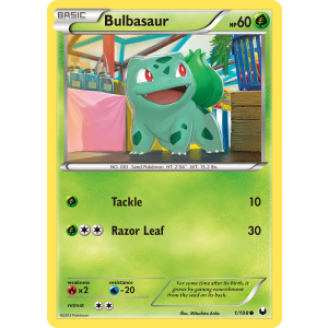 Bulbasaur 1/108 Pokemon TCG Black & White Dark Explorers