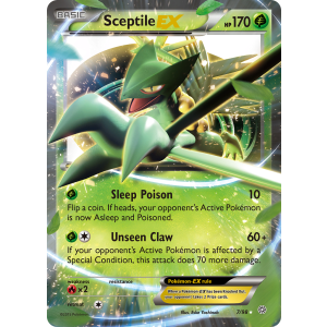 Rare Holo EX Sceptile-EX 7/98 Pokemon TCG XY Ancient Origins