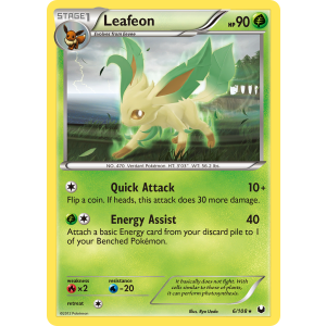 Leafeon 6/108 Pokemon TCG Black & White Dark Explorers