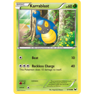 Karrablast 9/108 Pokemon TCG Black & White Dark Explorers