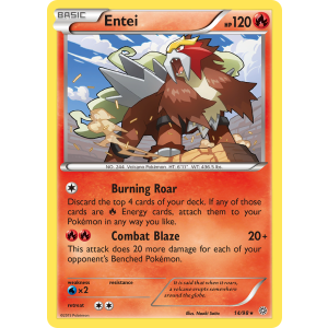 Entei 14/98 Pokemon TCG XY Ancient Origins