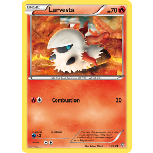 Larvesta 16/98 Pokemon TCG XY Ancient Origins