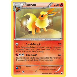 Flareon 12/108 Pokemon TCG Black & White Dark Explorers