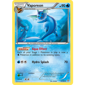 Vaporeon 22/98 Pokemon TCG XY Ancient Origins