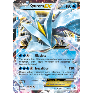 Rare Holo EX Kyurem-EX 25/98 Pokemon TCG XY Ancient Origins