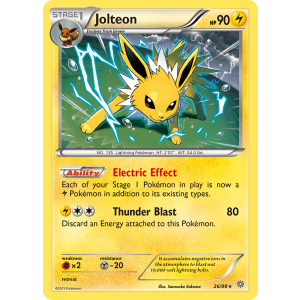 Rare Holo Jolteon 26/98 Pokemon TCG XY Ancient Origins