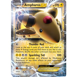 Rare Holo EX Ampharos-EX 27/98 Pokemon TCG XY Ancient Origins