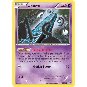 Unown 30/98 Pokemon TCG XY Ancient Origins