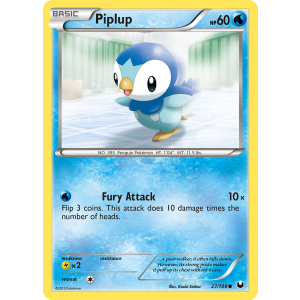 Piplup 27/108 Pokemon TCG Black & White Dark Explorers