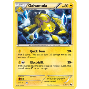 Galvantula 43/108 Pokemon TCG Black & White Dark Explorers