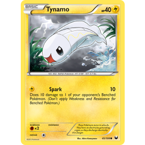 Tynamo 45/108 Pokemon TCG Black & White Dark Explorers