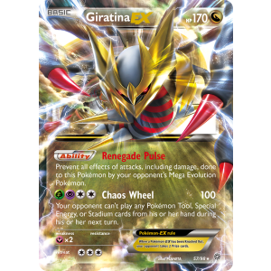 Rare Holo EX Giratina-EX 57/98 Pokemon TCG XY Ancient Origins