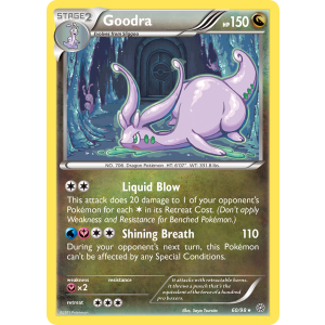 Rare Holo Goodra 60/98 Pokemon TCG XY Ancient Origins