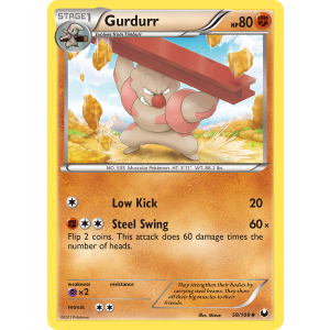 Gurdurr 59/108 Pokemon TCG Black & White Dark Explorers