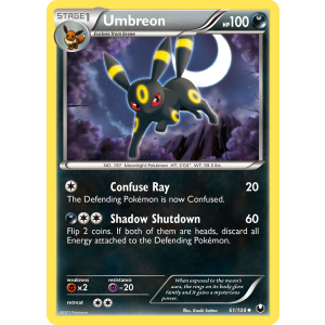 Umbreon 61/108 Pokemon TCG Black & White Dark Explorers