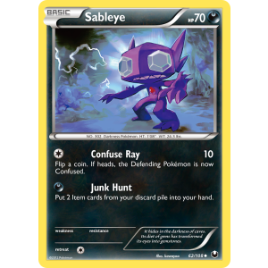 Sableye 62/108 Pokemon TCG Black & White Dark Explorers