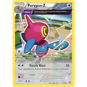 Rare Holo Porygon-Z 67/98 Pokemon TCG XY Ancient Origins