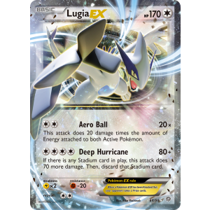 Rare Holo EX Lugia-EX 68/98 Pokemon TCG XY Ancient Origins