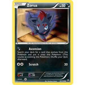 Zorua 69/108 Pokemon TCG Black & White Dark Explorers