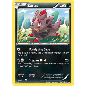 Zorua 70/108 Pokemon TCG Black & White Dark Explorers