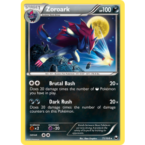 Zoroark 71/108 Pokemon TCG Black & White Dark Explorers