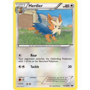 Herdier 87/108 Pokemon TCG Black & White Dark Explorers