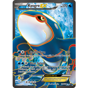 Rare Ultra Kyogre-EX 104/108 Pokemon TCG Black & White Dark Explorers