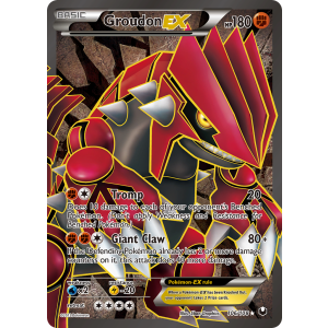 Rare Ultra Groudon-EX 106/108 Pokemon TCG Black & White Dark Explorers