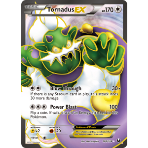 Rare Ultra Tornadus-EX 108/108 Pokemon TCG Black & White Dark Explorers