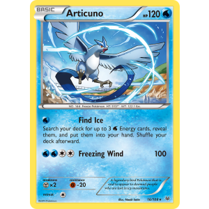 Articuno 16/108 Pokemon TCG XY Roaring Skies