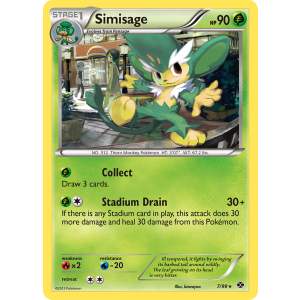 Simisage 7/99 Pokemon TCG Black & White Next Destinies