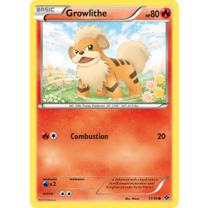 Growlithe 11/99 Pokemon TCG Black & White Next Destinies