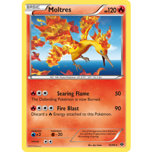 Rare Holo Moltres 14/99 Pokemon TCG Black & White Next Destinies