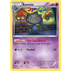 Banette 31/108 Pokemon TCG XY Roaring Skies