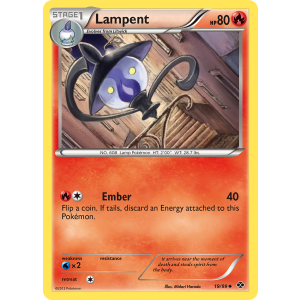 Lampent 19/99 Pokemon TCG Black & White Next Destinies