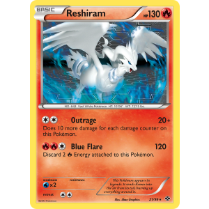 Reshiram 21/99 Pokemon TCG Black & White Next Destinies