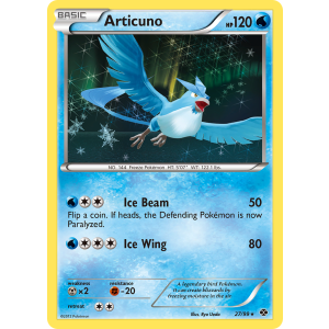 Rare Holo Articuno 27/99 Pokemon TCG Black & White Next Destinies