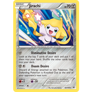 Rare Holo Jirachi 42/108 Pokemon TCG XY Roaring Skies