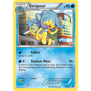 Simipour 29/99 Pokemon TCG Black & White Next Destinies