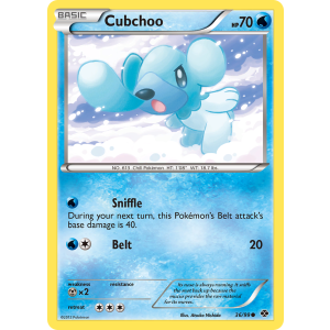 Cubchoo 36/99 Pokemon TCG Black & White Next Destinies