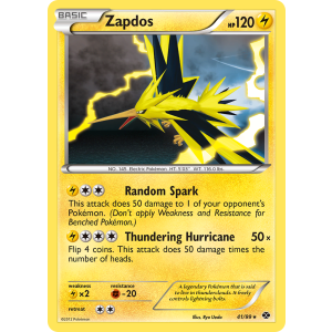 Rare Holo Zapdos 41/99 Pokemon TCG Black & White Next Destinies