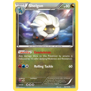 Shelgon 56/108 Pokemon TCG XY Roaring Skies