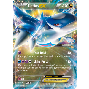 Rare Holo EX Latios-EX 58/108 Pokemon TCG XY Roaring Skies